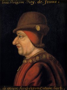 صورة لويس الحادي عشر (1423-1483) ، ملك فرنسا. المدرسة الفرنسية للقرن السابع عشر. Plessis les Tours (Plessis les Tours) (Plessis-les-Tours) بواسطة المدرسة الفرنسية