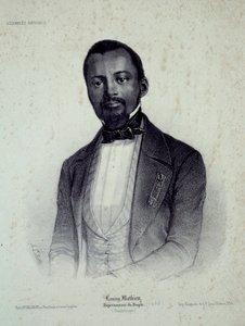 صورة لويزي ماتيو (1817-1874) ، العبد السابق ومندوب جوادلوب نقش شارتر القرن التاسع عشر ، متحف الفنون الجميلة بواسطة المدرسة الفرنسية
