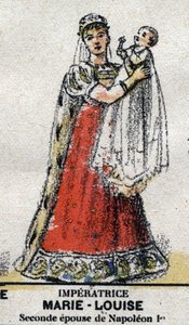 صورة لماري لويز النمساوية (1791-1847) ، زوجة نابليون الأول مع ابنها نابليون الثاني. بواسطة المدرسة الفرنسية