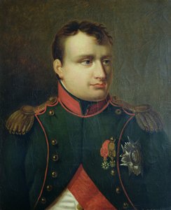 صورة لنابليون الأول (1769-1821) (زيت على قماش) بواسطة المدرسة الفرنسية