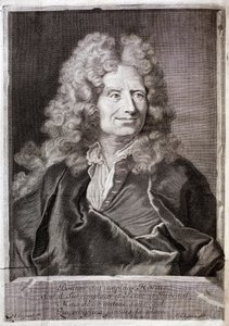 صورة لنيكولاس بويلو ، المعروف أيضًا باسم Boileau Despreaux (Boileau-Despreaux) (1636-1711) شاعر وكاتب. نقش لتوضيح أعمال M. Boileau Despreaux ، مع الزخارف التاريخية ، المجلد 1 ، الطبعة Fabre et Barillot بواسطة المدرسة الفرنسية