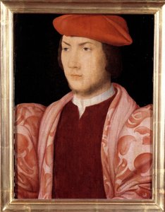 صورة لأوديت دي كوليجني ، كاردينال شاتيلون في عام 1534 (نجل جاسبار دي كوليني ، ماريشال من فرنسا وشقيق الأدميرال جاسبار دي كوليجني) (1517-1571) حوالي عام 1535 رسم المدرسة الفرنسية في القرن السادس عشر. خافت. 0،32 × 0،23 م. فرساي بواسطة المدرسة الفرنسية
