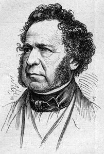 صورة لبول دوق نويل (1802-1885) ، مؤرخ وأكاديمي فرنسي. نقش في "" Le Monde Illustré "" رقم 883 بتاريخ 14 مارس 1874. بواسطة المدرسة الفرنسية
