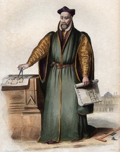 صورة لفيليبيرت ديلورم (دي لورم) (دي لورم) (1510-1570) ، المهندس المعماري الفرنسي. بواسطة المدرسة الفرنسية