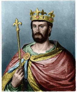 صورة لفيليب الأول (1060 - 1108) ، ملك فرنسا - في "" Histoire des Francais "" للافالي ، نقش ، بدون تاريخ. بواسطة المدرسة الفرنسية