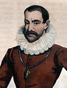 صورة فيليب دوبليسيس مورني (1549-1623) ، سيد بليسيس مارلي ، كاتب بروتستانتي فرنسي. بواسطة المدرسة الفرنسية