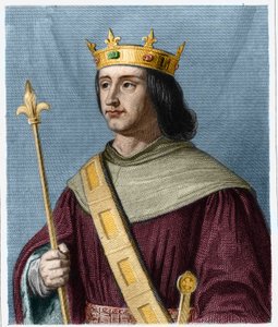 صورة لفيليب السادس دي فالوا (1294 - 1350) ، ملك فرنسا - في "" Histoire des Francais "" للافالي ، نقش ، بدون تاريخ. بواسطة المدرسة الفرنسية