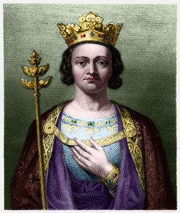 صورة لفيليب الخامس الطويل (1294 - 1322) ، ملك فرنسا - في "" Histoire des Francais "" للافالي ، نقش ، بدون تاريخ. بواسطة المدرسة الفرنسية