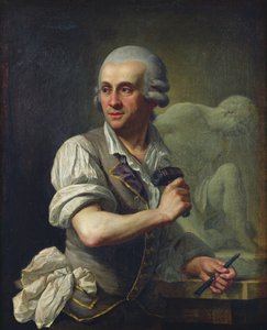 صورة لبيير جوليان (1731-1804) في العمل ، ج .1770