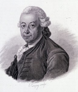 Portrait of Pierre Pepper (1719-1786), French explorer - in “” Portraits of useful men”” بواسطة المدرسة الفرنسية