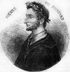 صورة للشاعر بيير دي رونسارد (1524-1585). في "" التاريخ الشعبي لفرنسا "" ، sd. حوالي عام 1885. نقش. بواسطة المدرسة الفرنسية