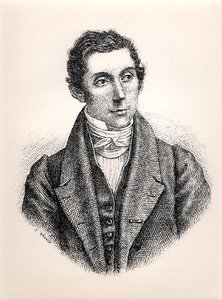 صورة رينيه كايلي (1799-1838) (نقش) (صورة بالأبيض والأسود) بواسطة المدرسة الفرنسية