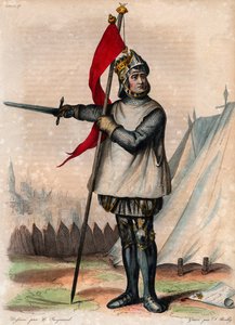صورة لروبرت دي هوتفيل المعروف باسم جيسكارد (1015-1085) ، دوق بوليا وكالابريا. بواسطة المدرسة الفرنسية