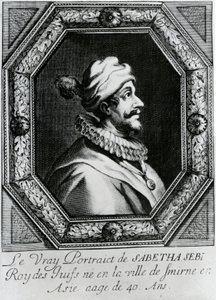 صورة لسبتاي زيفي [1626-1676] ، ج بواسطة المدرسة الفرنسية