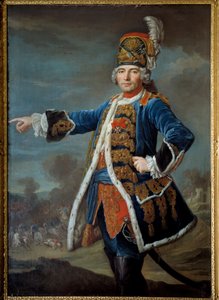 صورة لسيمون كلود دي غراسين دي جلاتيني (؟ -1776) لوحة للمدرسة الفرنسية. 1744 باريس ، متحف أرمي بواسطة المدرسة الفرنسية
