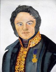 Portrait of Stendhal in Consul costume - painting by S.Valérie بواسطة المدرسة الفرنسية