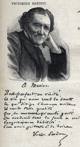 بورتريه فيكتوريان ساردو (1831-1908) ، كاتب مسرحي ، في "لو بيتي باريزيان" بواسطة المدرسة الفرنسية