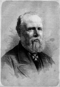 صورة وليام الثالث (1817-1890) ، ملك هولندا. نقش في "" Le Monde Illustré "" رقم 1139 بتاريخ 25 يناير بواسطة المدرسة الفرنسية