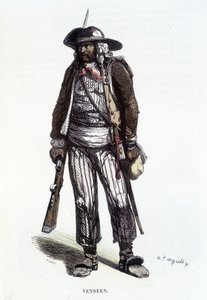 Portrait of a vendean counter-revolutionary. بواسطة المدرسة الفرنسية