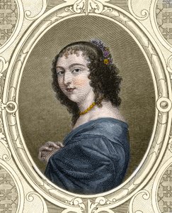 صورة للكاتب الفرنسي آن نينون “de l'Enclos (أو Ninon de Lenclos أو Ninon de Lanclos بواسطة المدرسة الفرنسية