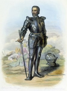 Portrait of the Knight Bayard (1475-1524) - in “Le Plutarch francais"”, ed. Mennechet بواسطة المدرسة الفرنسية