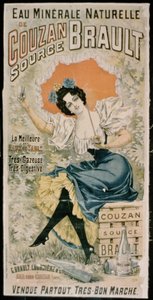 الإعلان عن الملصقات Brault Natural Mineral Water من Couzan