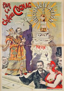 إعلان ملصق كونياك كمروج للمصالحة ، 1890-1895