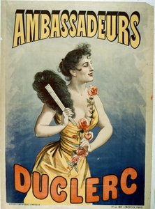الإعلان عن الملصقات Duclerc في Les Ambassadeurs
