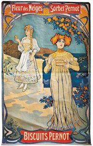 الإعلان عن البسكويت Pernod ، 1897