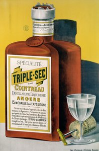 إعلان ملصق إعلاني Triple Sec Cointreau مصنوع في Angers