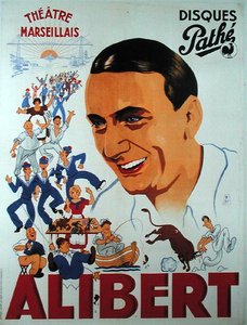 ملصق إعلان عن أداء أليبرت (1889-1951) في مسرح مرسيليا (ليثو ملون) بواسطة المدرسة الفرنسية