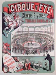 ملصق للدعاية Cirque dEte ، c.1880