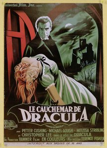 ملصق إعلان عن النسخة الفرنسية من فيلم The Horror of Dracula