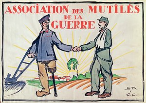 ملصق لجمعية Mutiles War ، c.1920