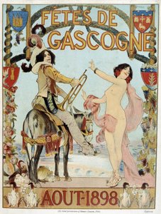 Poster for the Biscay holidays of August 1898 بواسطة المدرسة الفرنسية