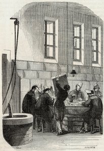 المشاركات: فرز الرسائل للأقسام والخارج - نقش في "Tableau-de-Paris" بقلم إدموند تيكسير 1852 بواسطة المدرسة الفرنسية