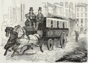 المشاركات: omnibus ساعي البريد - نقش في "Tableau-de-Paris" بقلم إدموند تيكسير 1852 بواسطة المدرسة الفرنسية