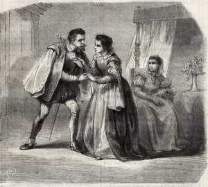 الأمير دون كارلوس (1545-1568) مع Melles d'Harancourt et de Limoux ، وصيفات العروس للملكة إليزابيث (إليزابيث من فرنسا أو إيزابيل دي فالوا بواسطة المدرسة الفرنسية