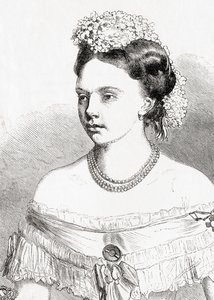 الأميرة فريدريكا ويلهلمينا لويز إليزابيث ألكسندر بروسيا ، من LUnivers Illustré ، 1866 بواسطة المدرسة الفرنسية