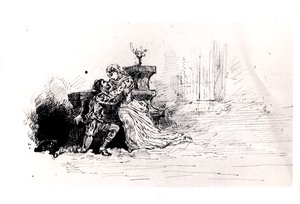 كتيب إنتاج لـ Ruy Blas (1838) بقلم فيكتور هوغو (1802-85) ، 1880 (قلم وحبر على ورق) بواسطة المدرسة الفرنسية