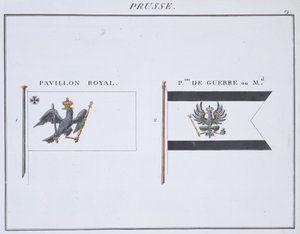 الأعلام البروسية ، من كتاب الأعلام الفرنسية ، c.1819 بواسطة المدرسة الفرنسية
