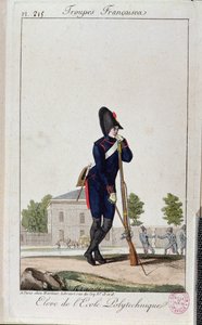 تلميذ من البوليتكنيك ، من فرقة فرانسيس ج .1805 بواسطة المدرسة الفرنسية