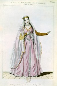 راشيل في دور Chimene في "Le Cid" بواسطة Pierre Corneille (1606-84) طبعها Hautecoeur-Martinet بواسطة المدرسة الفرنسية