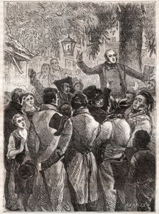قراءة الكتيب الذي كتبه لويس ماري دي لاهاي دي كورمينين (1788-1868) في عام 1838 (تريس-تواضع يتذكره تيمون حول تعويض من نوع جديد تدعي القائمة المدنية أنها تدين به لما بين أربعة ملايين تريزور وأربعة مطحنة بواسطة المدرسة الفرنسية