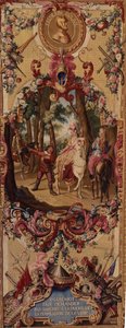 نسيج Regence Gobelins مع قصة Don Quixote ، 1717-18 بواسطة المدرسة الفرنسية