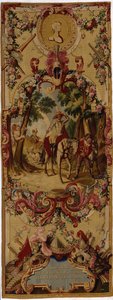 نسيج Regence Gobelins مع قصة Don Quixote ، 1717-18 بواسطة المدرسة الفرنسية