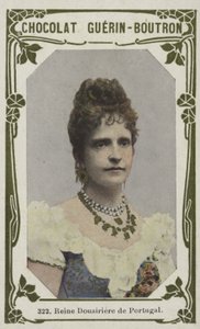 Reine Douairiere de Portugal (coloured photo) بواسطة المدرسة الفرنسية