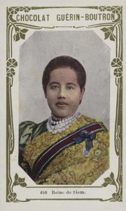 ملكة سيام (صورة ملونة) بواسطة المدرسة الفرنسية