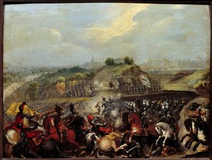 Religious Wars: “” Henry IV at the Battle of Ivry on 14/03/1590” The Battle of Ivry on 14/03/1590 saw the victory of the royal army against the Catholic League. Maximilian of Bethune, Duke of Sully, the king