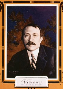 رينيه فيفياني ، رسم توضيحي لغلاف "Le Pays de France" عام 1915 (حجر ملون) بواسطة المدرسة الفرنسية